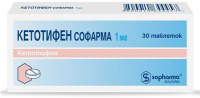 Кетотифен Софарма 1 мг, N30, табл.