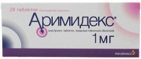 Аримидекс 1 мг, N28, табл. покр. плен. об.