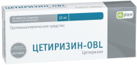 Цетиризин -OBL 10 мг, N10, табл. покр. плен. об.
