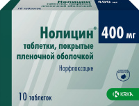 Нолицин 400 мг, N10, табл. п/о