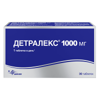 Детралекс 1000 мг, N30, табл. п/о