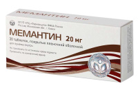 Мемантин 20 мг, N30, табл. покр. плен. об.
