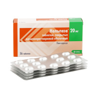 Нольпаза 20 мг, N56, табл. покр. киш/раств. об.