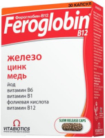 Фероглобин-В 12, 460мг, N30, капс.
