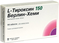 L-Тироксин 150 Берлин-Хеми 0.15 мг, N100, табл.