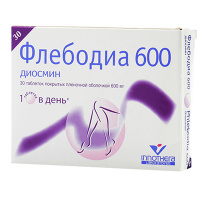 Флебодиа 600 600 мг, N30, табл. п/о
