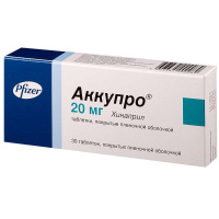Аккупро 20 мг, N30, табл. п/о