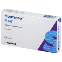 Монтелар 4 мг, N28, табл. жев.